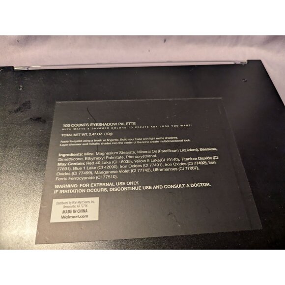 100-Color Eyeshadow Palette With Matte & Shimmer Shades For Versatile Makeup Loo - Picture 2 of 2